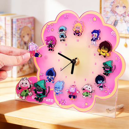Custom Acrylic magnetic clock standee