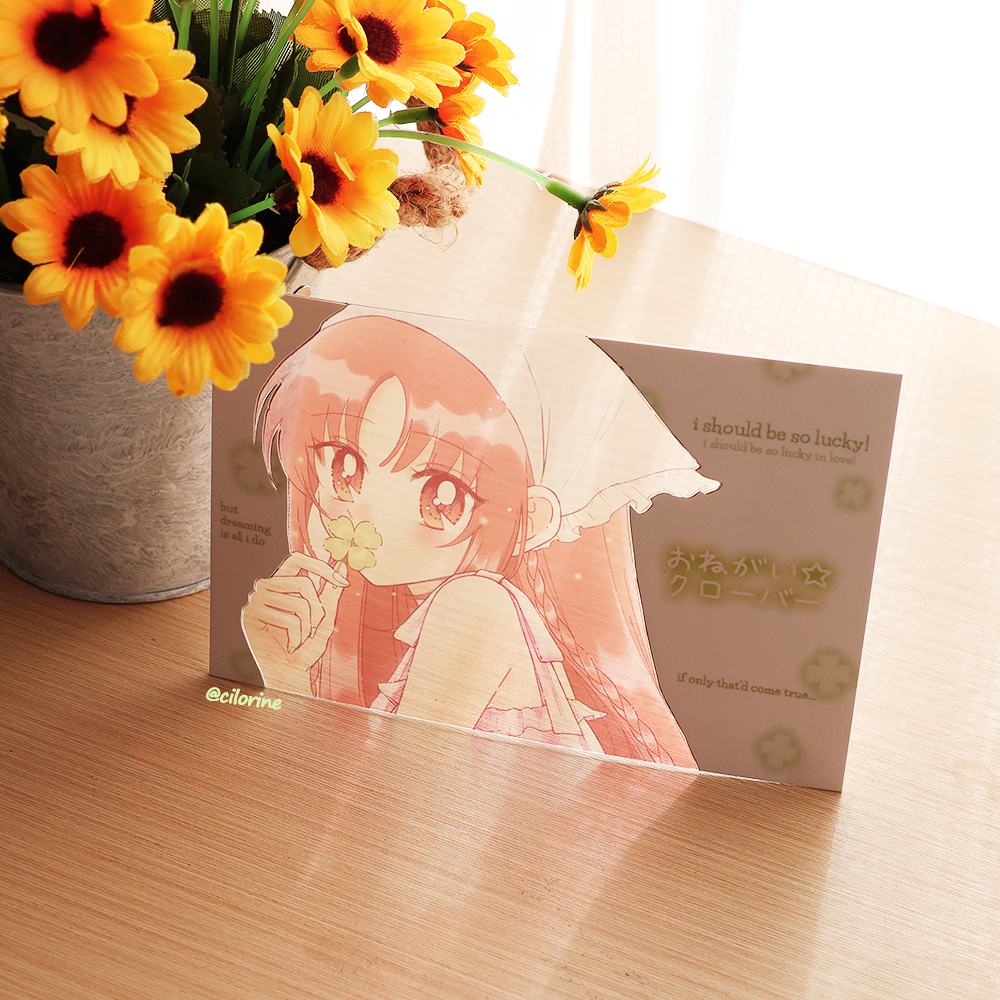 Custom Transparent film postcard