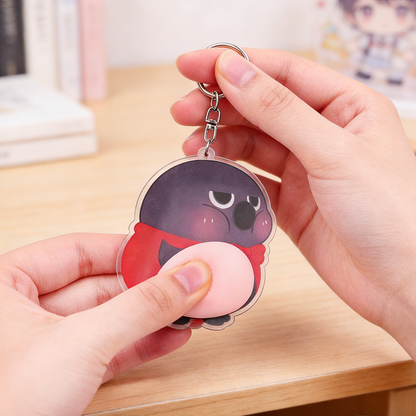 Custom Acrylic butt keychain