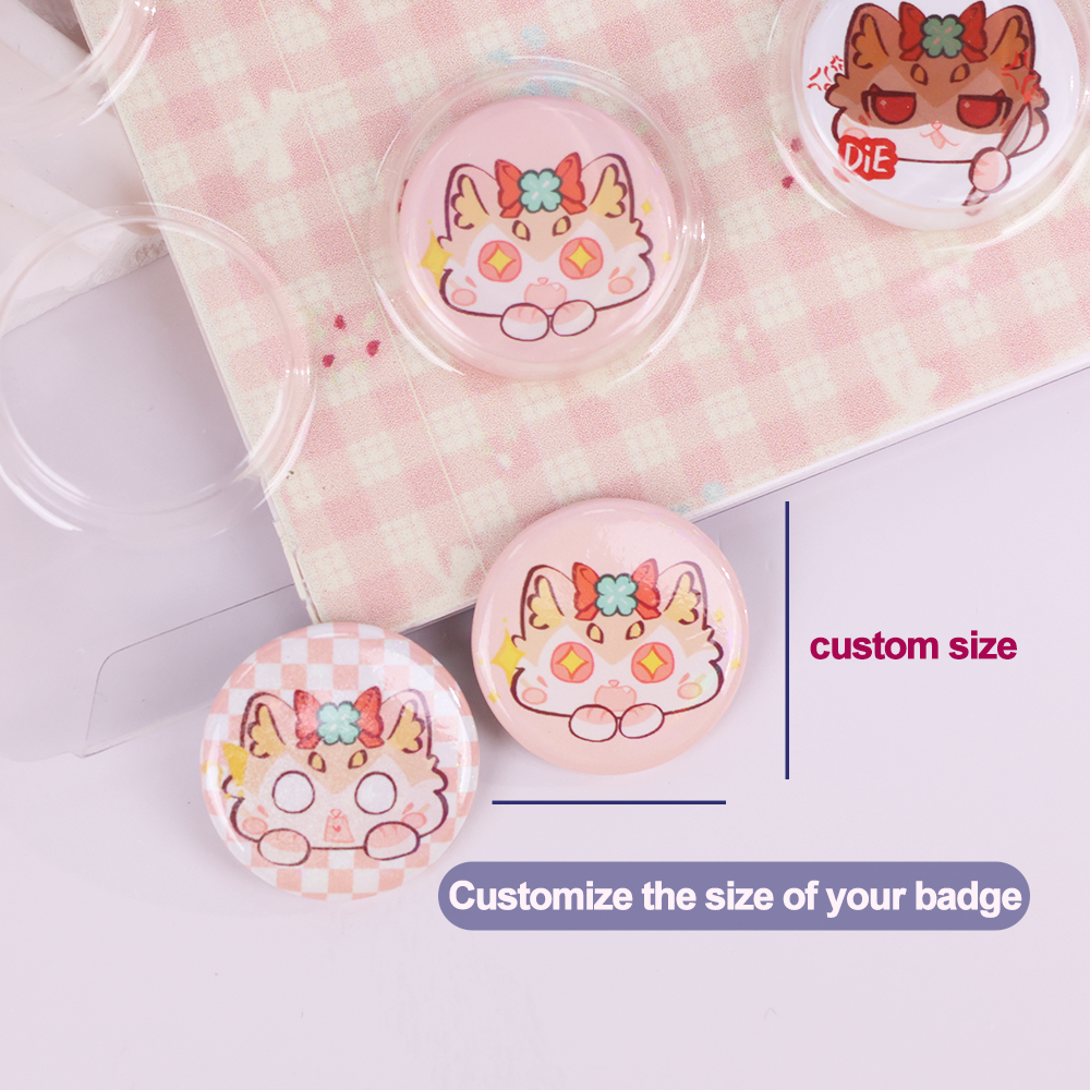 Custom Paper Card  Pill Button Pin