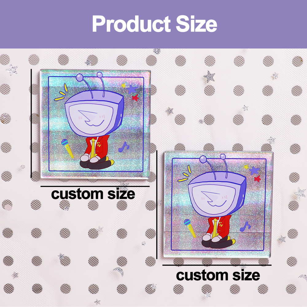 Custom Acrylic double flash refrigerator sticker