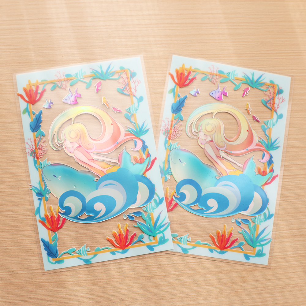 Custom PET Transparent holographic card