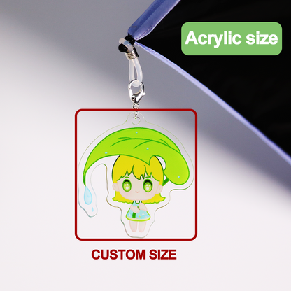 Custom Acrylic umbrella hanging keychain