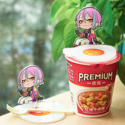 Custom Acrylic instant cup noodle lid