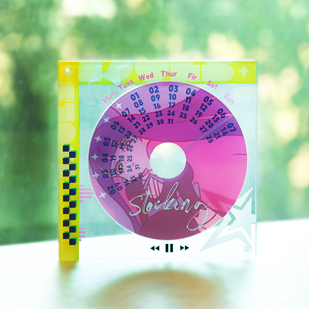 Custom Acrylic CD Rotating Calendar