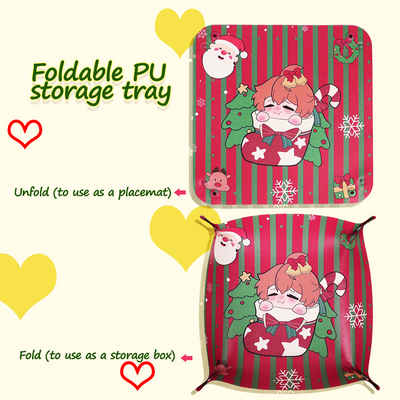 Custom Foldable PU storage tray
