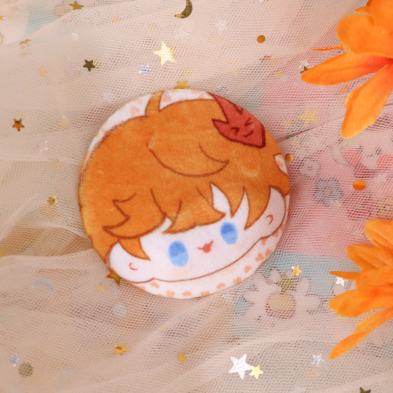 Custom plush button pin