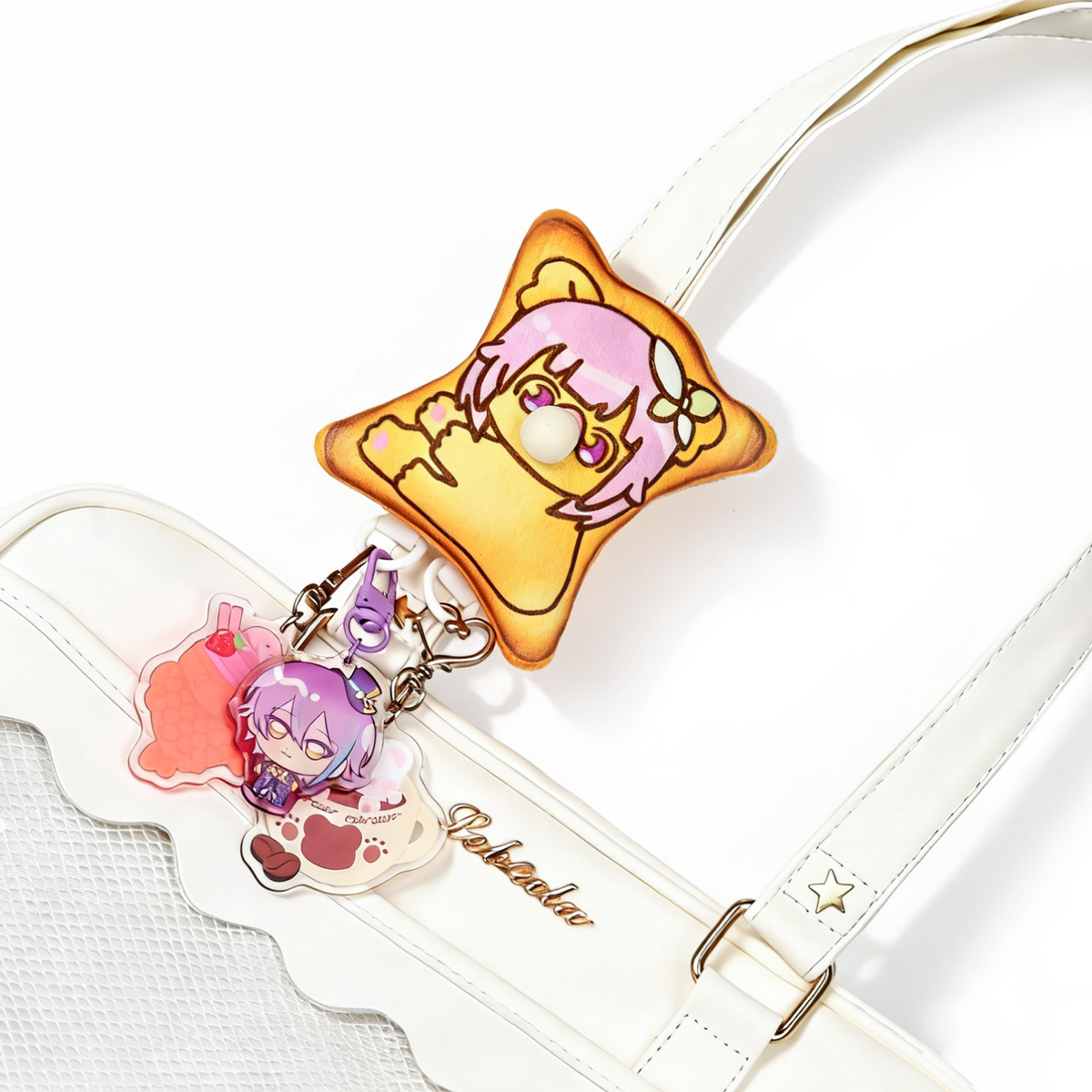 Custom Mini Pillow Bag Charm Buckle