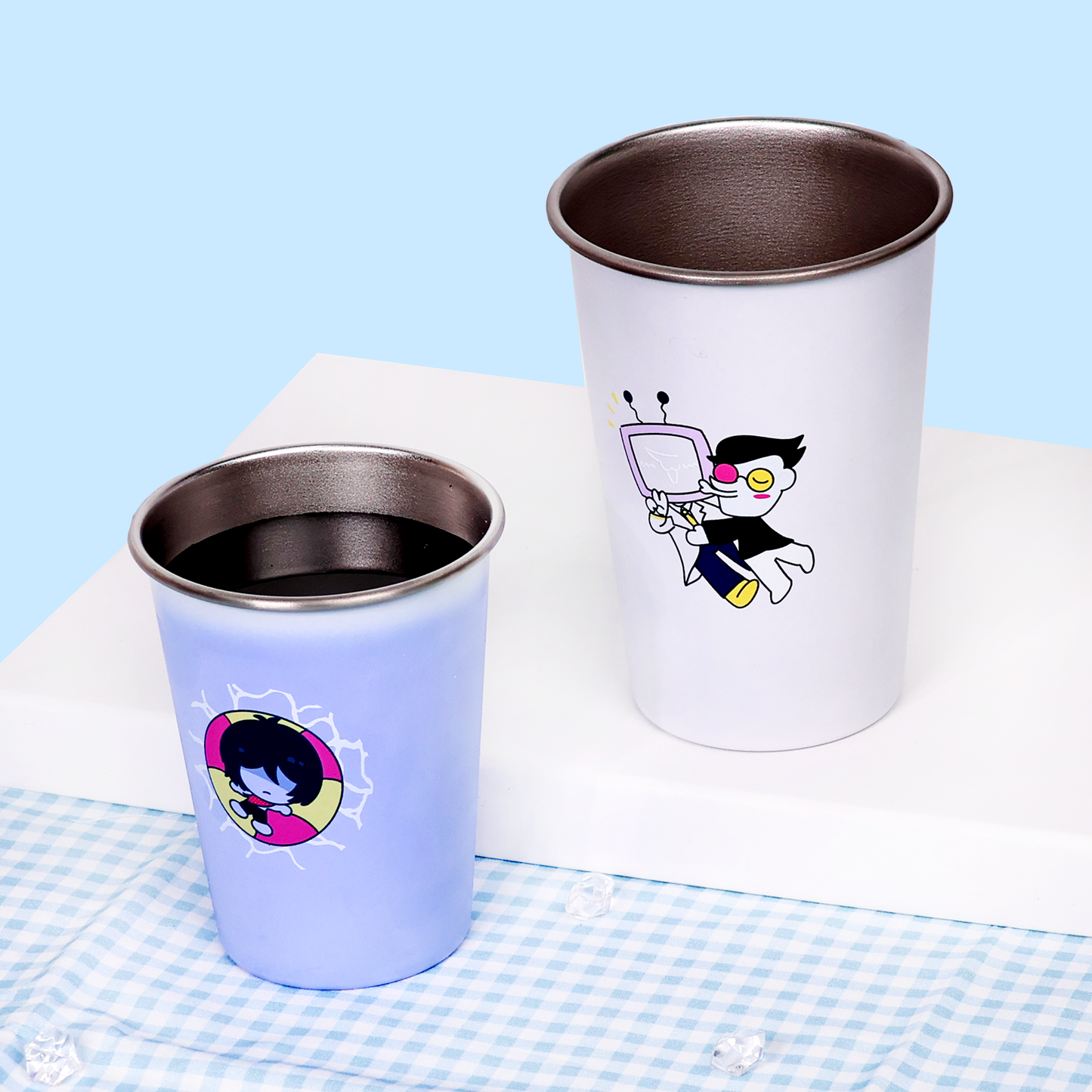 Custom Stainless Steel Cold Activated Color Changing Cup