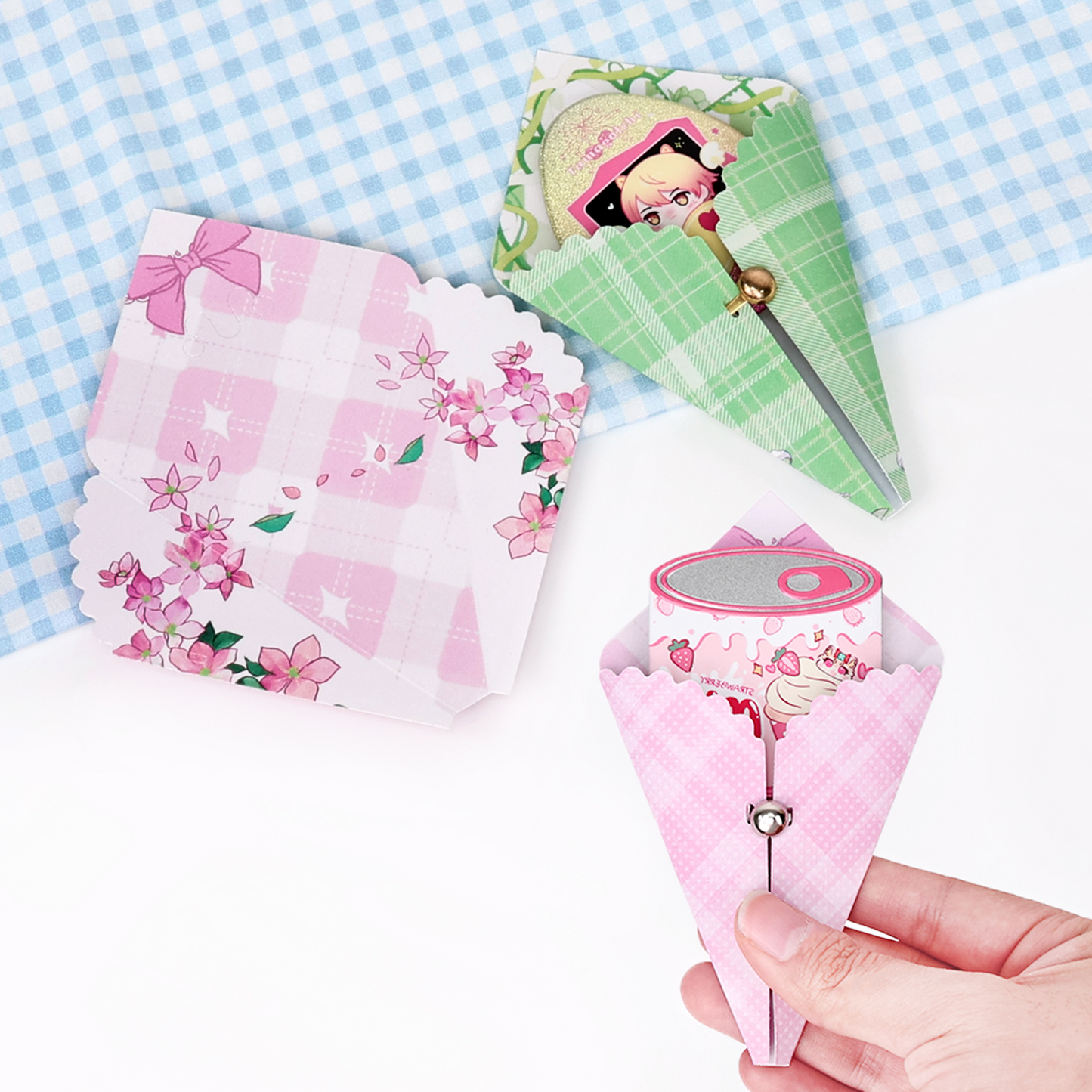 Custom Foldable Bouquet Backer Card
