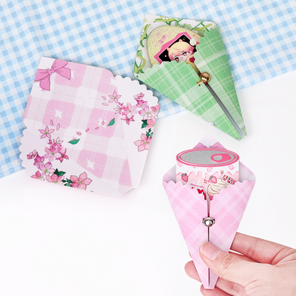 Custom Foldable Bouquet Backer Card