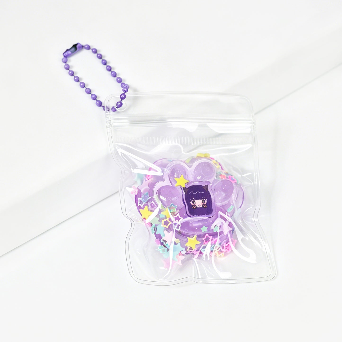 Custom Cat Paw Squishy Keychain