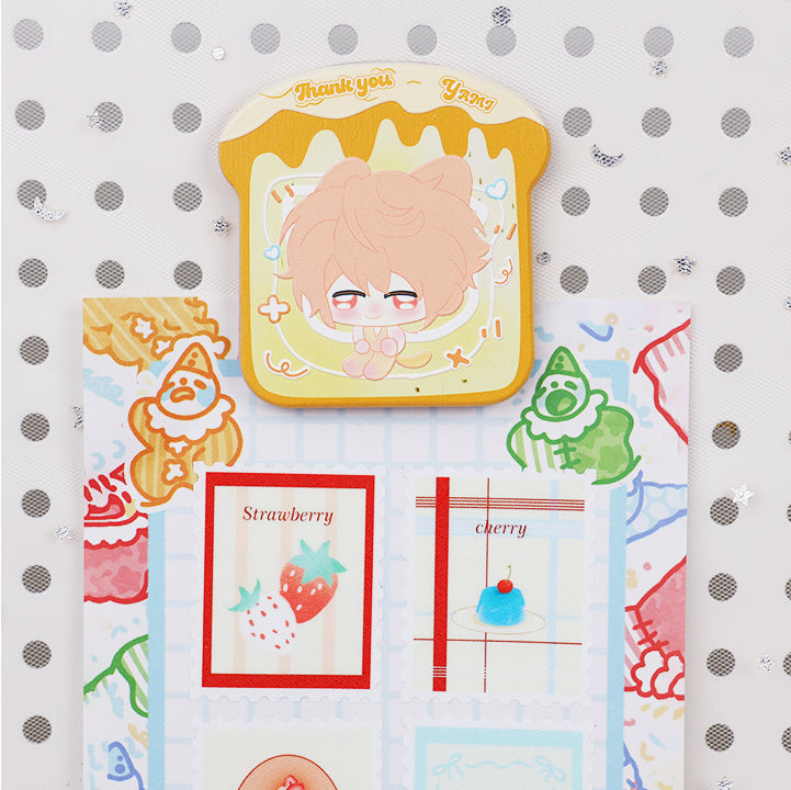 Customized cartoon wooden relief refrigerator stickers
