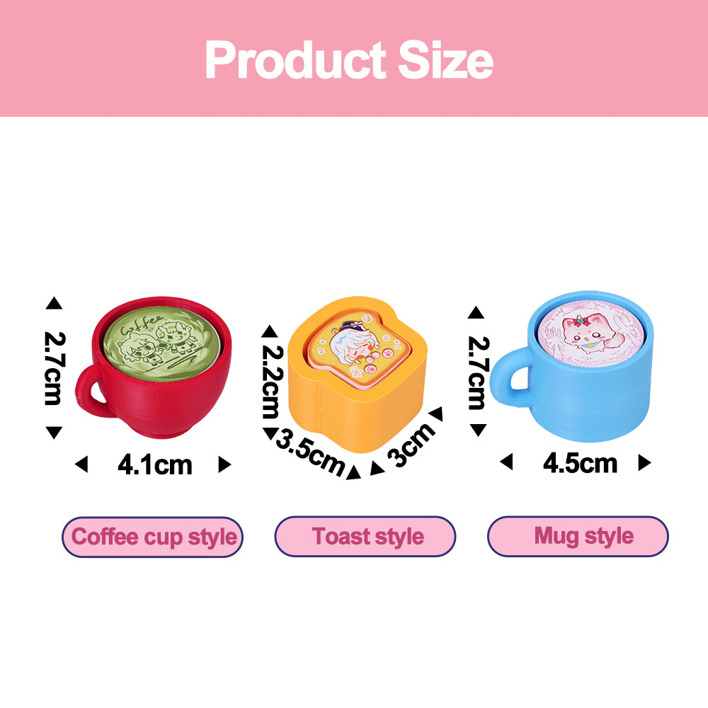 Custom Toast/Cup clicker Fidget keychain