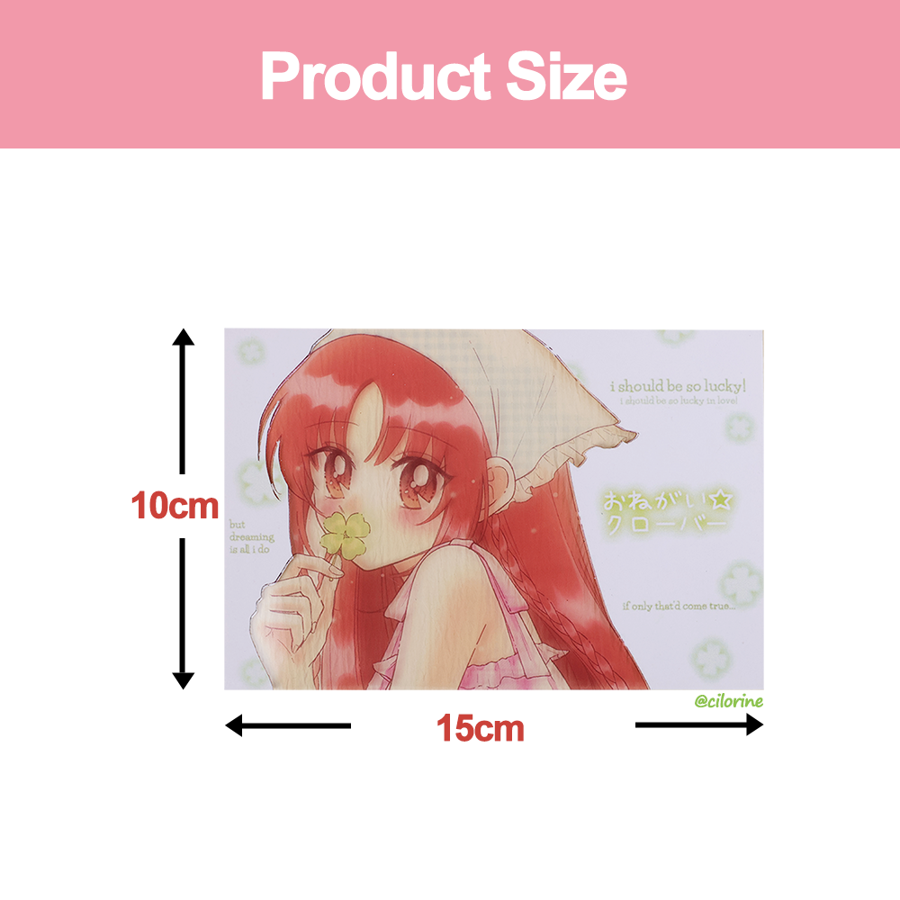 Custom Transparent film postcard