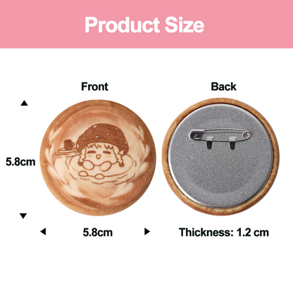 Custom Plush badge coffee cup