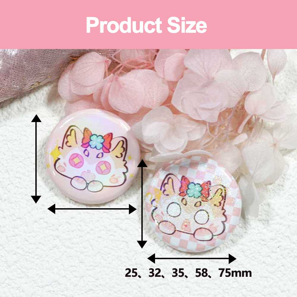 Custom  Mini Button Badge