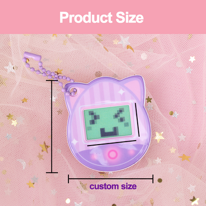 Custom puffy lenticular keychain