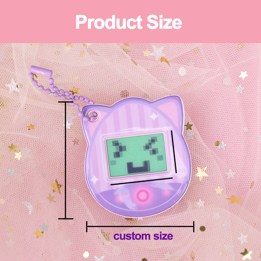 Custom puffy lenticular keychain