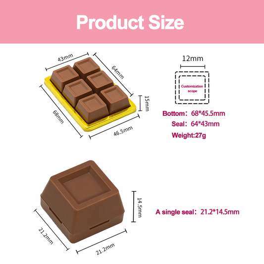 Custom Chocolate stamp