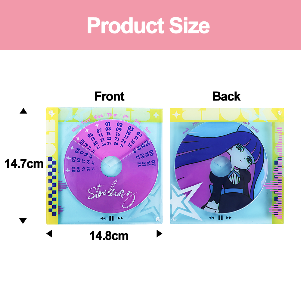 Custom Acrylic CD Rotating Calendar