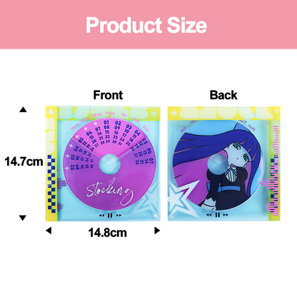 Custom Acrylic CD Rotating Calendar