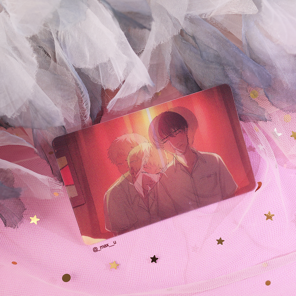 Custom lenticular card（ with adhesive on the back）