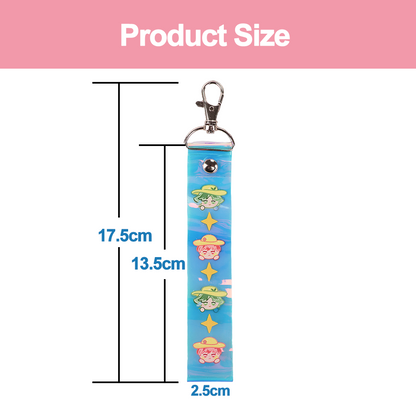 Custom Holographic wrist keychain