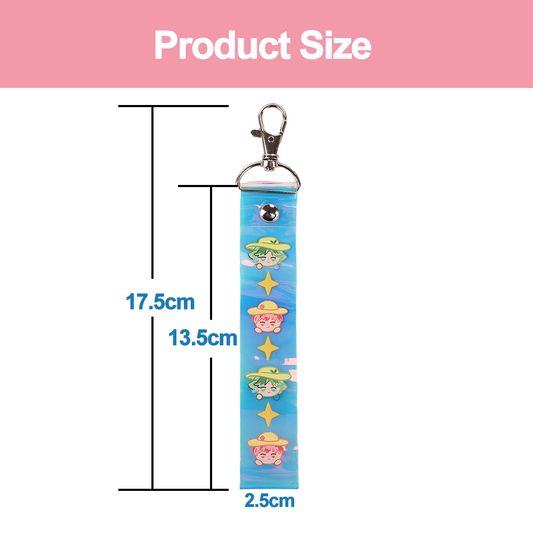 Custom Holographic wrist keychain