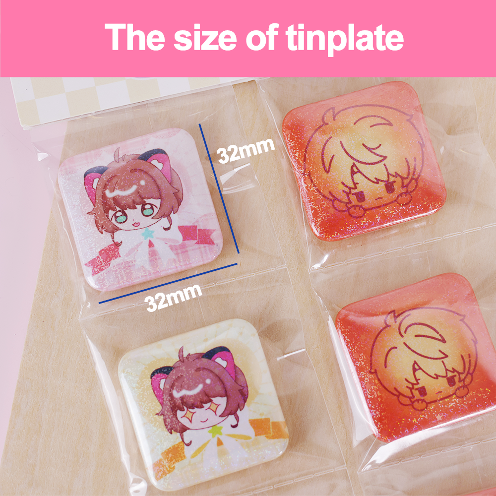 Custom Tearable imitation candy bag badge