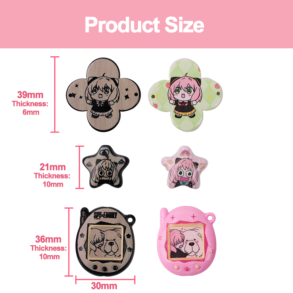 Custom Pseudo-relief Tamagotchi beads