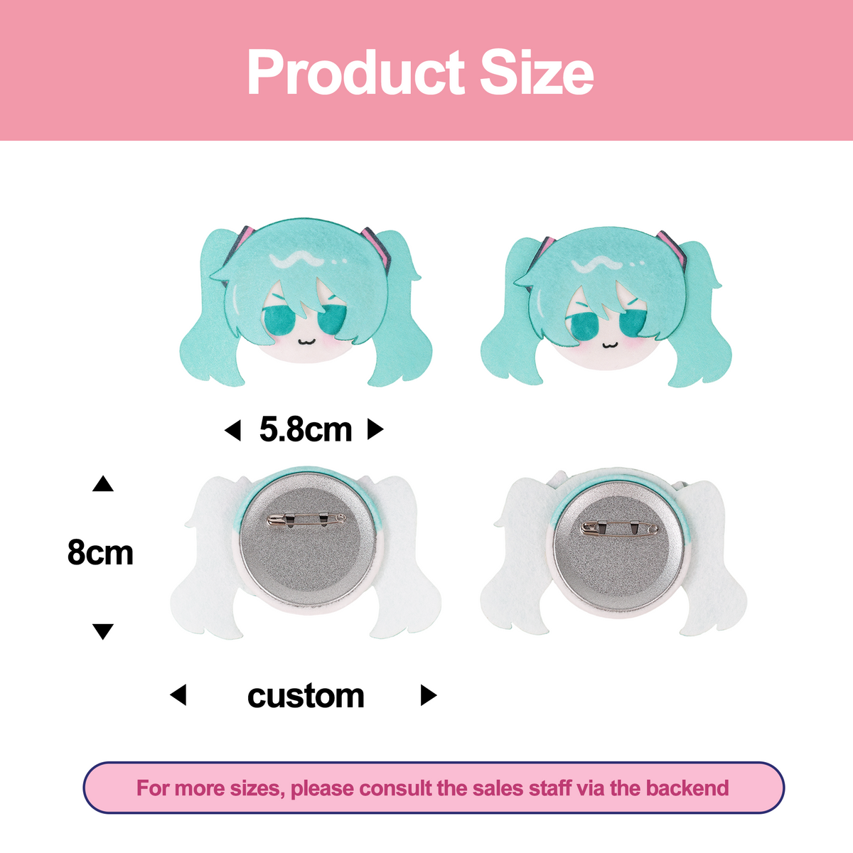 Custom 2.5D Plush Badge