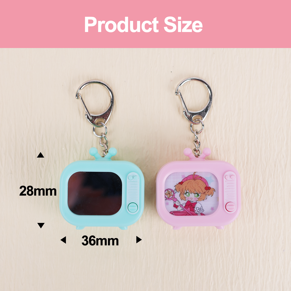 Custom TV charms Keychain