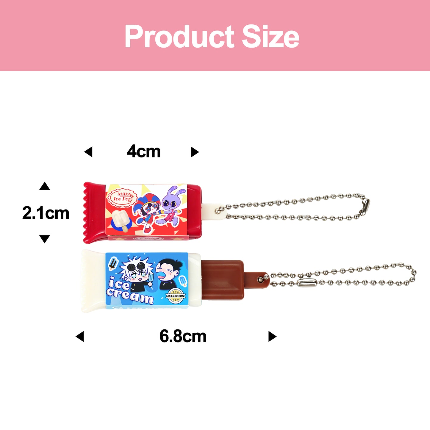 Custom Popsicle Pull-Out keychain