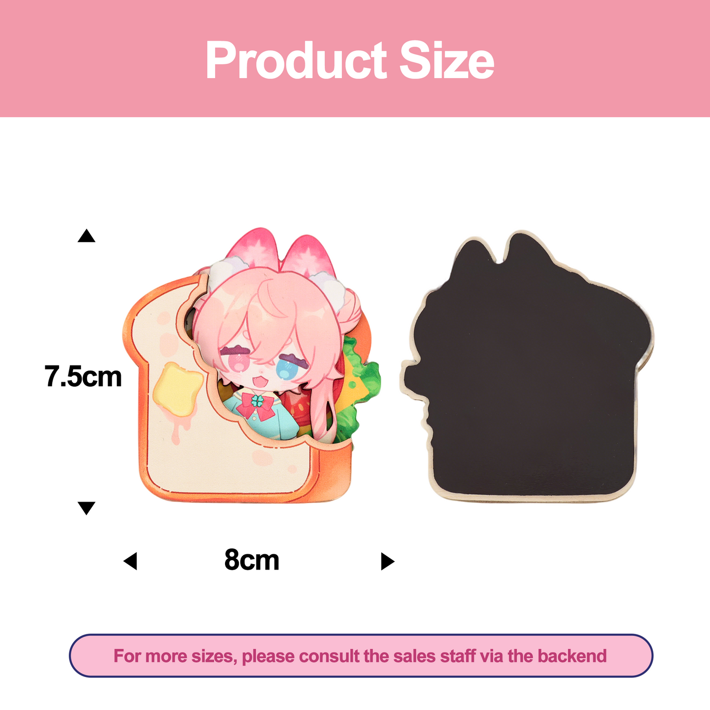 Custom Multi-layer wooden fridge magnet