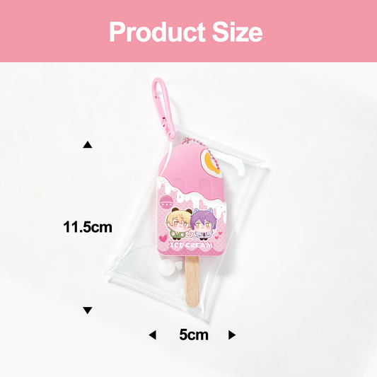 Custom pvc ice cream keychain