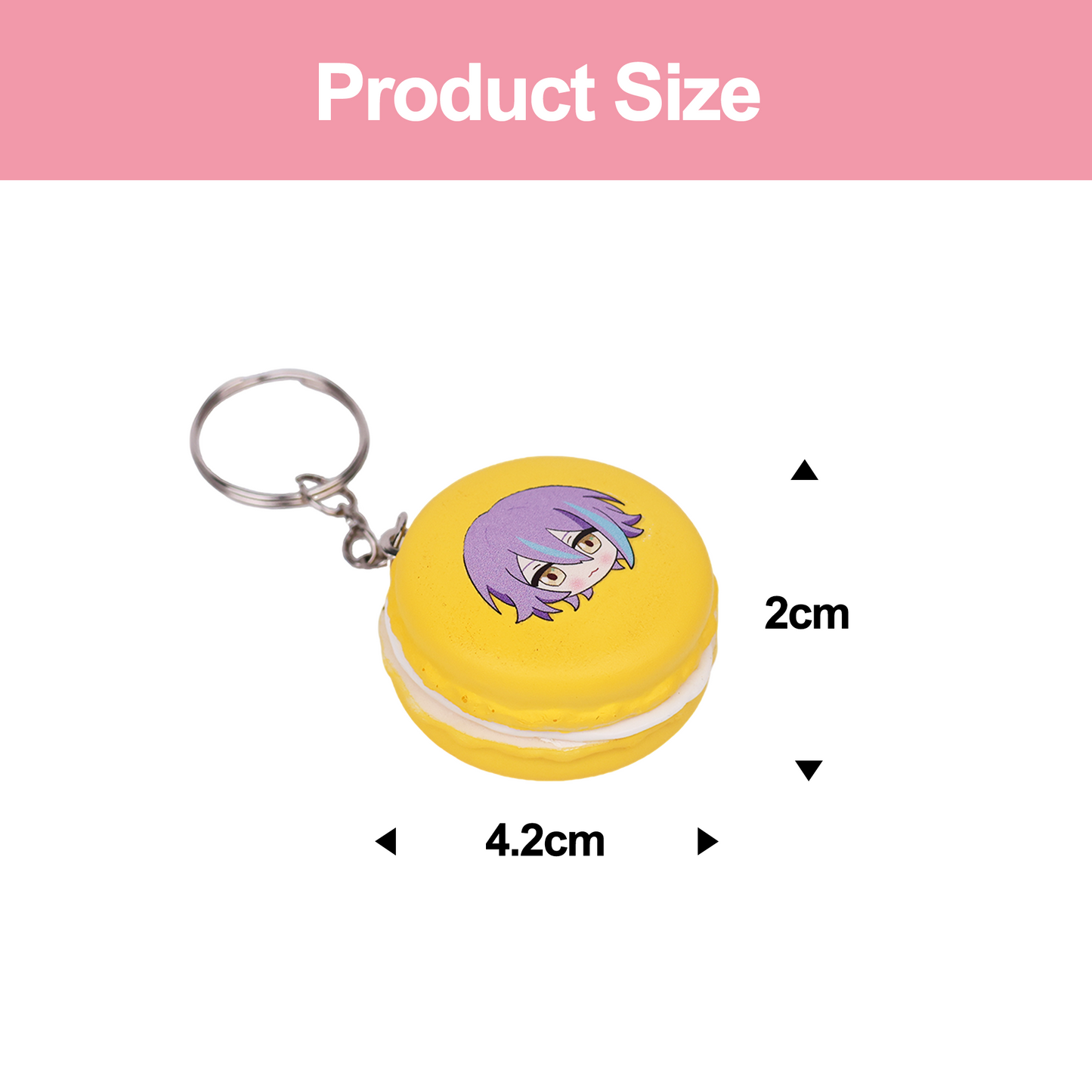 Custom Macaron Keychain