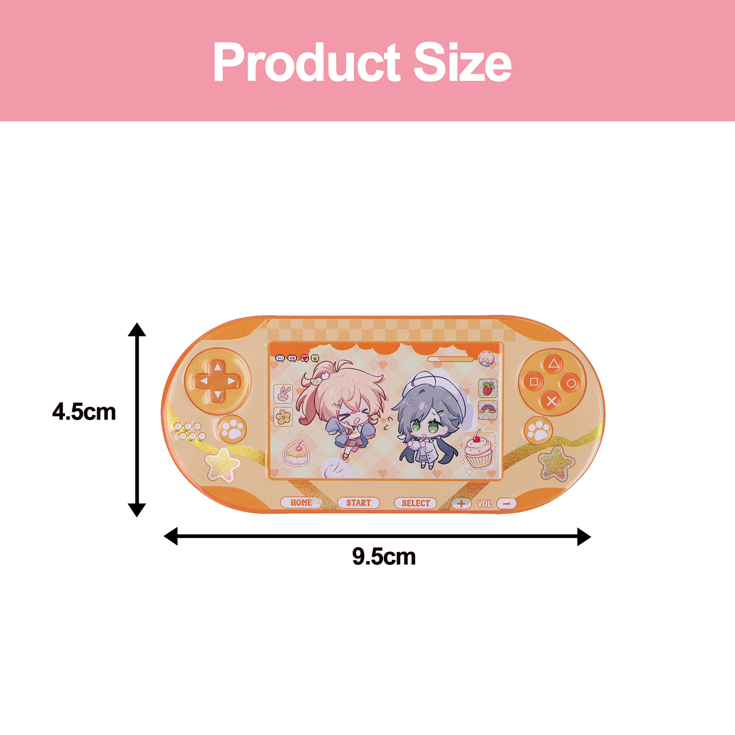 Custom Game console-shaped badge