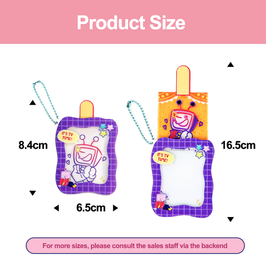 Custom Pull-Reveal Color keychain