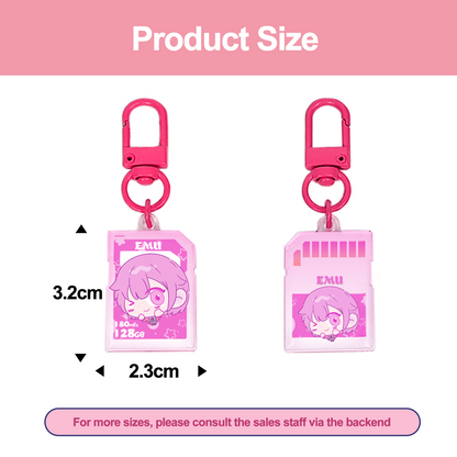 Custom Acrylic SD Card Keychain