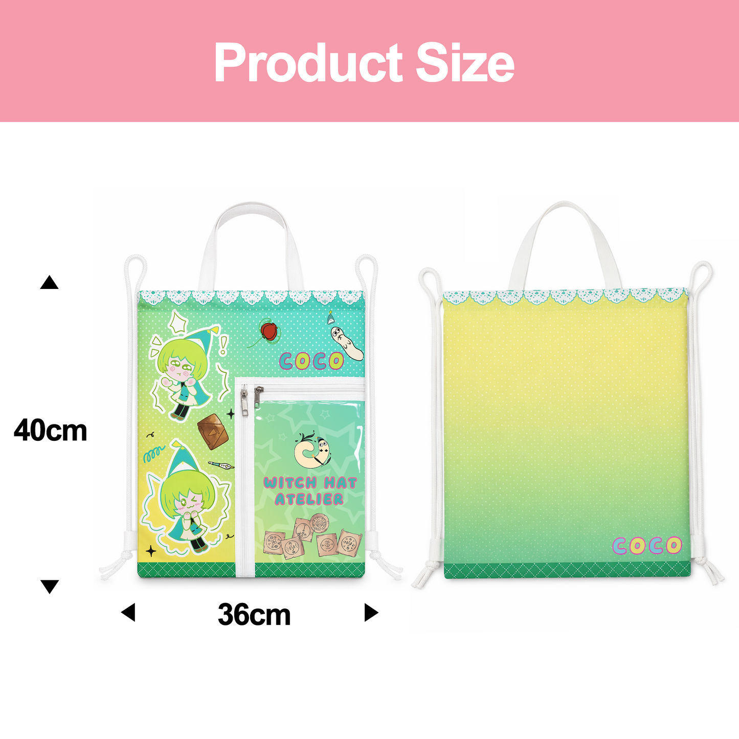 Custom Drawstring Canvas Ita-Bag Backpack