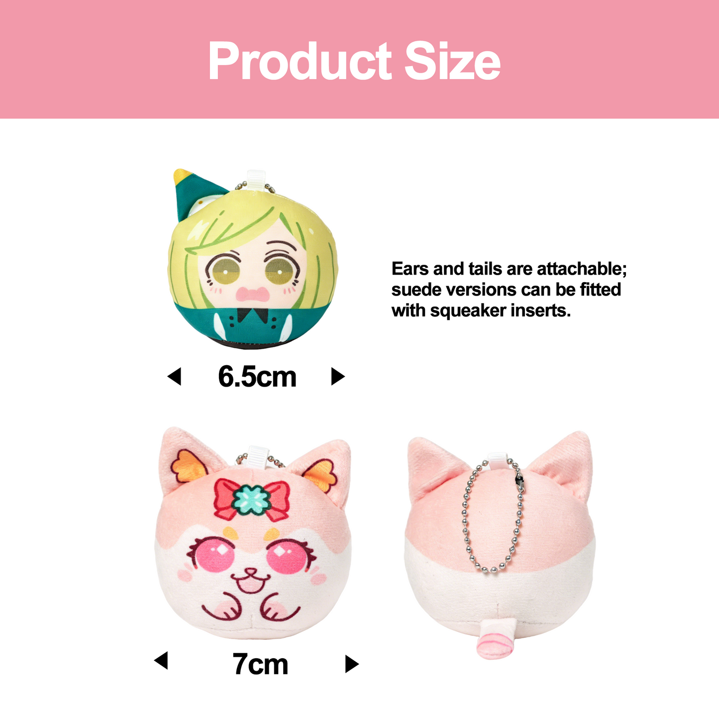 Custom Squishy Mochi Plush Charm