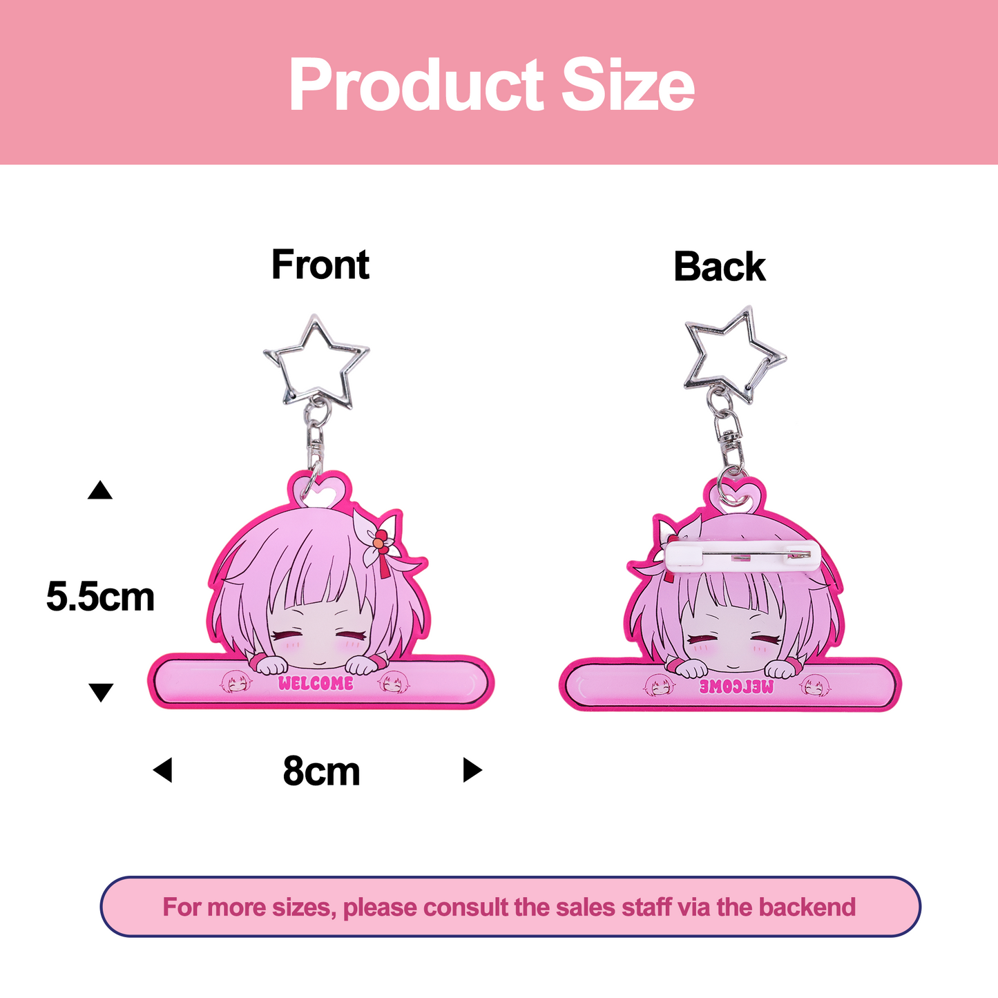 Custom Acrylic Pin Keychain