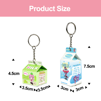 Custom milk box keychain