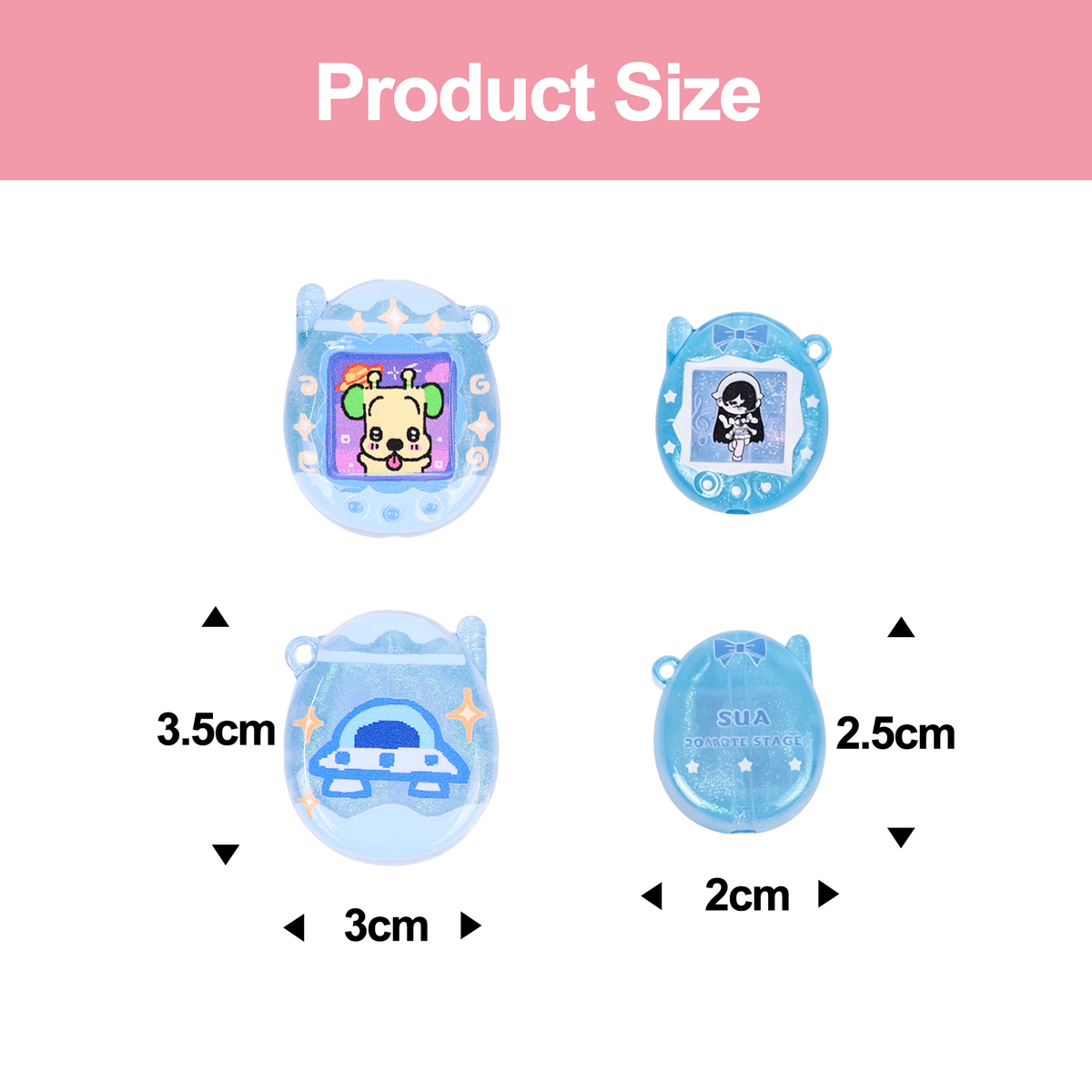 Custom Transparent Tamagotchi Bead