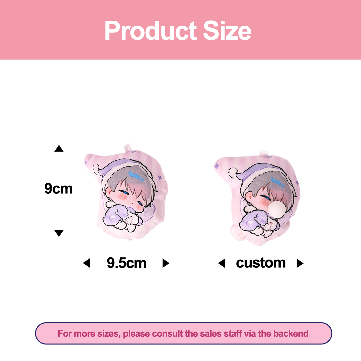 Custom Pillow Keychain