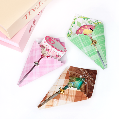Custom Foldable Bouquet Backer Card