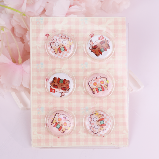 Custom Paper Card  Pill Button Pin