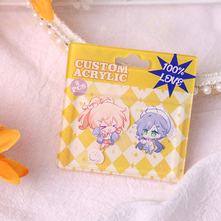 Custom Imitation plastic box acrylic charm