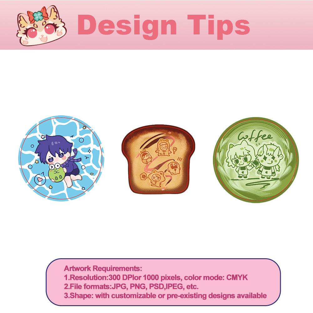 Custom Toast/Cup clicker Fidget keychain